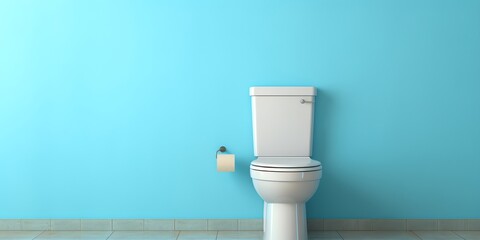 New toilet design with copy space background