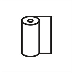 towel vector icon line template