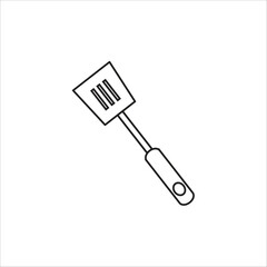 spatula vector icon line template