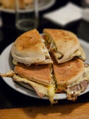 sandwich with ham and cheese lomito 