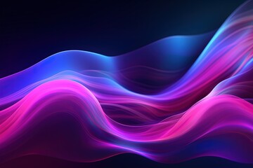 Obraz premium abstract futuristic background with pink blue glowing neon moving high speed wave lines and bokeh lights. Data transfer concept Fantastic wallpaper