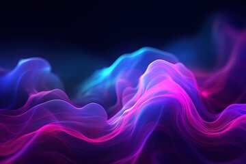 abstract futuristic background with pink blue glowing neon moving high speed wave lines and bokeh lights. Data transfer concept Fantastic wallpaper
