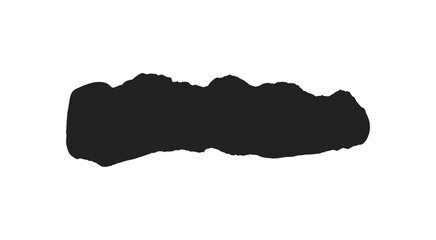 Black brush vector, paintbrush stroke minus sign, grunge texture