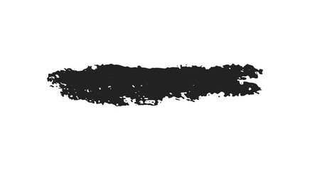 Black brush vector, paintbrush stroke minus sign, grunge texture