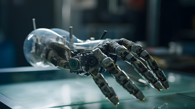 Roboter Hand H&auml;nde Generative AI