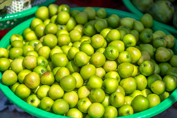 Apples for sale at the market, Vietnam fruits, specialties from Phan Rang, Ninh Thuan