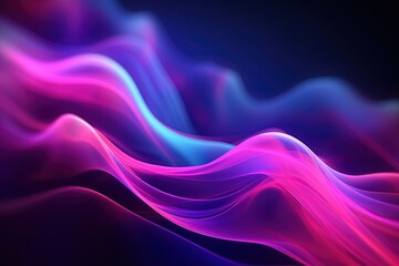 Fototapeta premium abstract futuristic background with gold PINK blue glowing neon moving high speed wave lines and bokeh lights. Data transfer concept Fantastic wallpaper