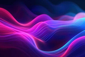 Fototapeta premium abstract futuristic background with gold PINK blue glowing neon moving high speed wave lines and bokeh lights. Data transfer concept Fantastic wallpaper