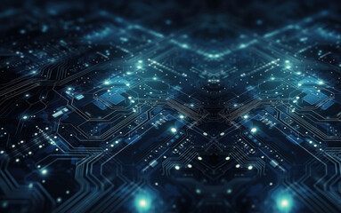 Technology science background Integrated communication processor