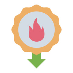 Low Calories flat icon