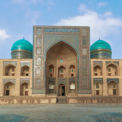 Central Iwan of the Mir-i Arab madrasa.Bukhara.Uzbekistan