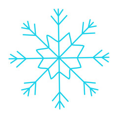 snowflake christmas winter cold pattern icon element