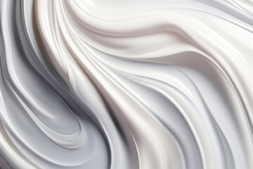 Abstract background of white liquid. 3d rendering, 3d illustration.