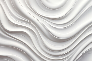 Abstract background of white liquid. 3d rendering, 3d illustration.