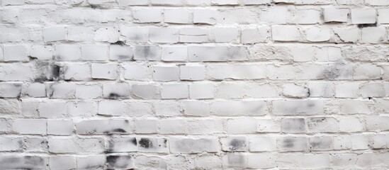 White brick wall texture with painted colors on an old background pattern.