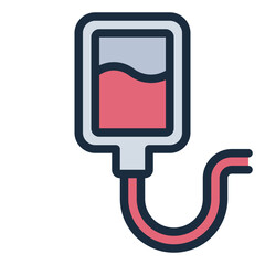 Blood Transfusion filled line icon