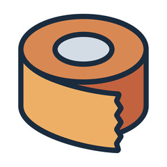 Adhesive Tape filled line icon