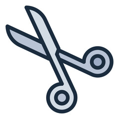 Medical Scissors filled line icon