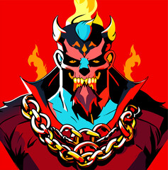 evil monster cartoon