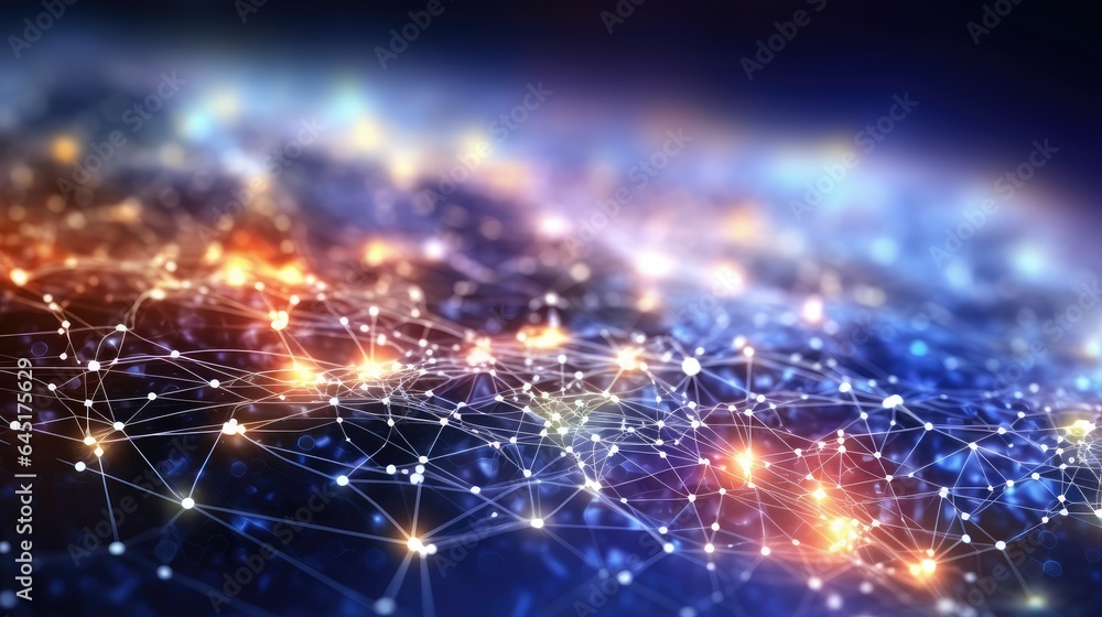 Poster ai generated 3d close-up image of electronic circuit board futuristic computer digital technology co