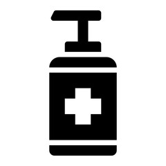 Handsanitizer Bottle solid glyph icon