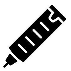 Epipen for allergy first aid solid glyph icon