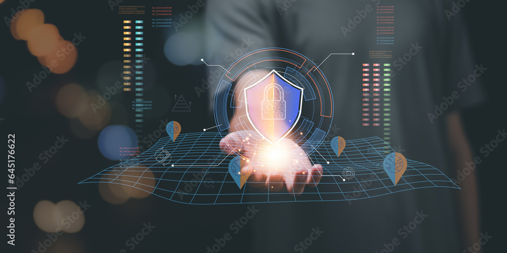 Poster global internet connection application technology for business and digital marketing ,finance and ba