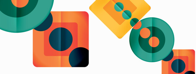Fototapeta premium Vector modern geometric abstract background design