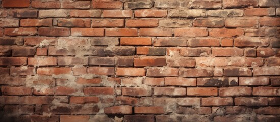 Fototapeta premium Close-up of a vintage brick wall background