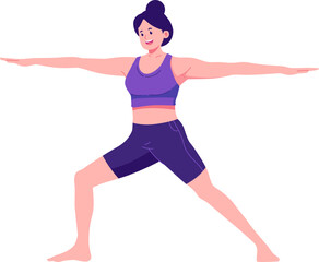 Yoga Day Character Illustration