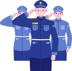 Memorial Day Character Illustration