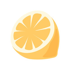 slice lemon fruit icon