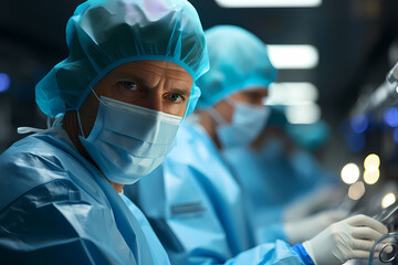 Skilled Surgeon at Work 