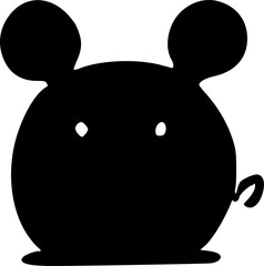 rat cartoon icon