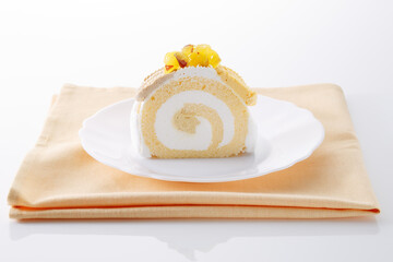 甘くて美味しそうなロールケーキ