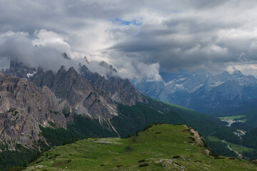 Fototapeta na wymiar Dolomite Alps - mountain range in northeastern Italy