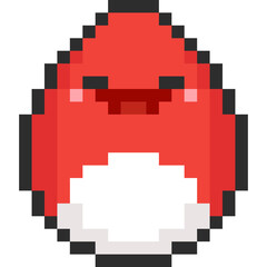 Pixel art cartoon easter egg character 
