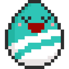 Pixel art cartoon easter egg character 2