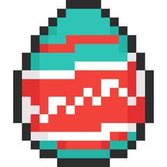 Pixel art easter egg icon 