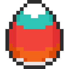 Pixel art easter egg icon 