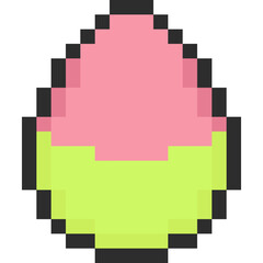Obraz premium Pixel art easter egg icon 