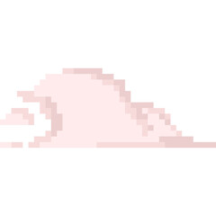 Pixel art pink cloud 2