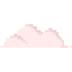 Fototapeta premium Pixel art pink cloud 8