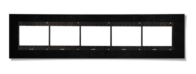 ３５ミリフイルムのコンタクトプリント風フレームテンプレート