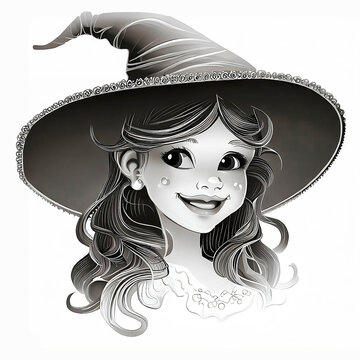 Rosy Cheeks on Smiling Little Witch Face