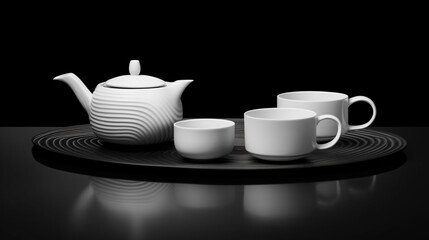 cup of tea and teapot UHD wallpaper Stock Photographic Image