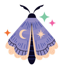 esoteric magic butterfly icon