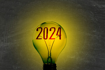 Eine Glühbirne und das Jahr 2024