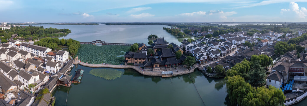 Aerial photography of Jinxi Ancient Town in China