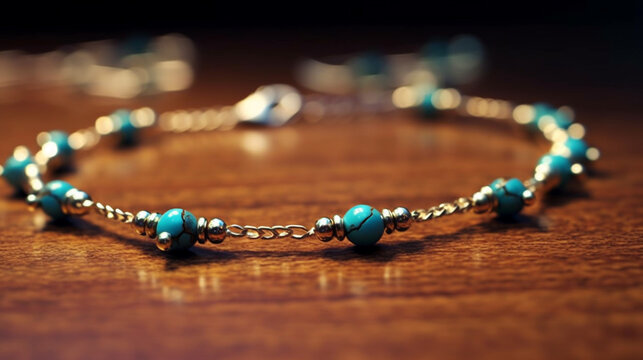 necklace from beads UHD wallpaper Stock Photographic Image